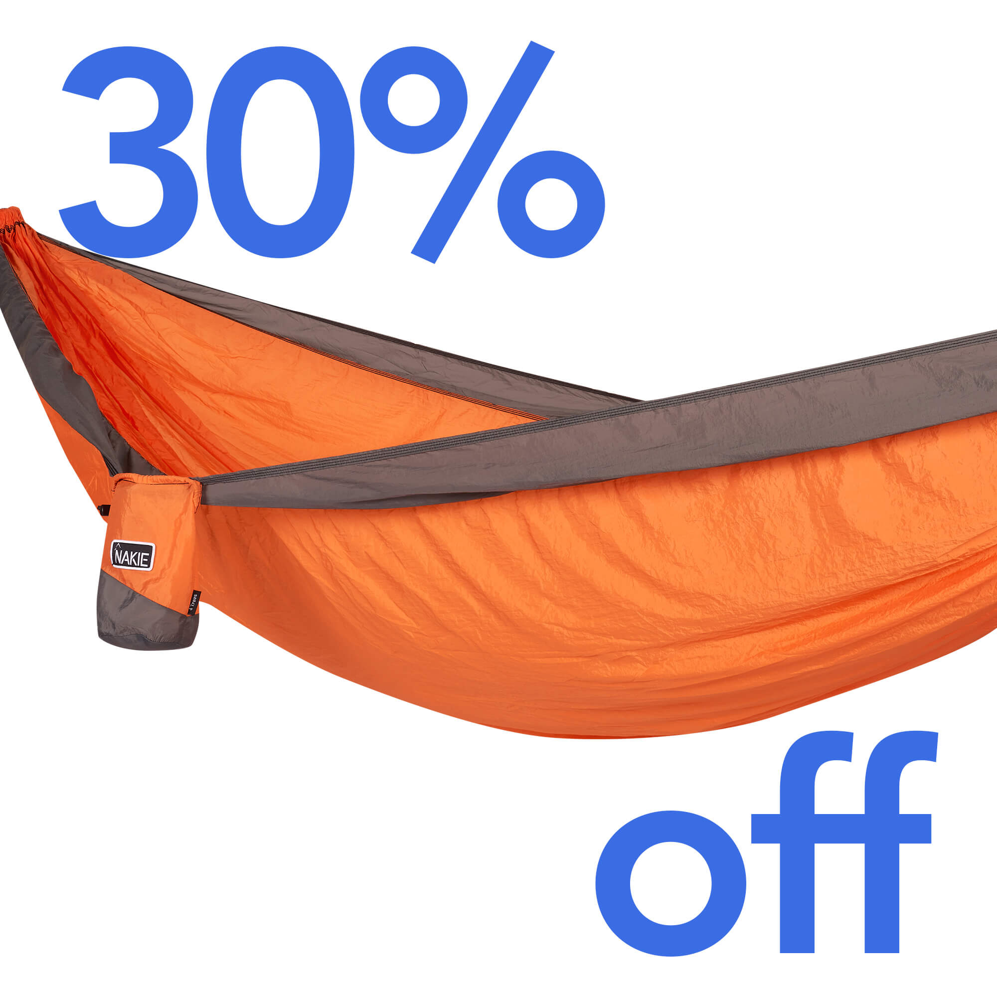 Sunburnt Orange  Recycled Hammock with Straps