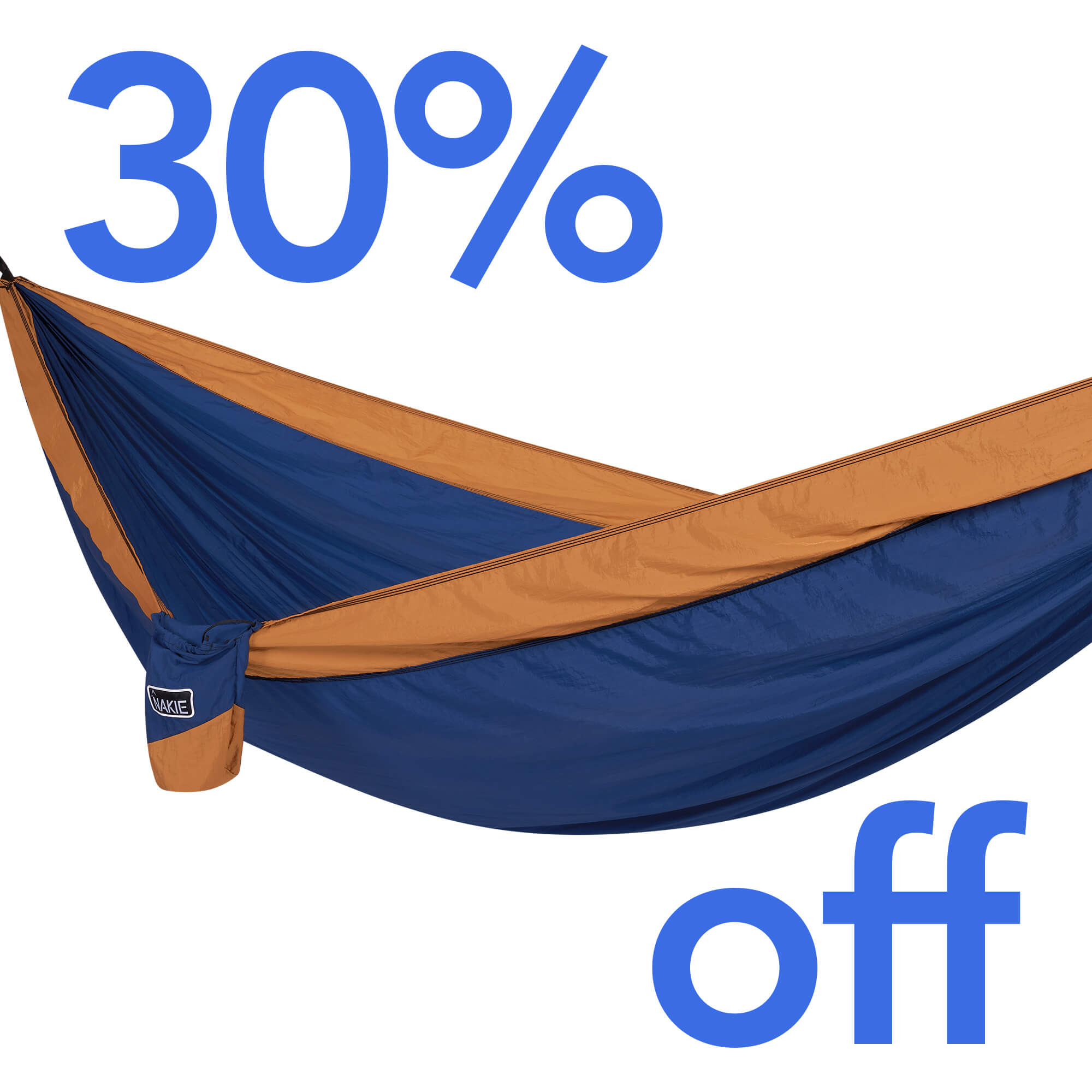 River Blue - Recycled Hammock with Straps