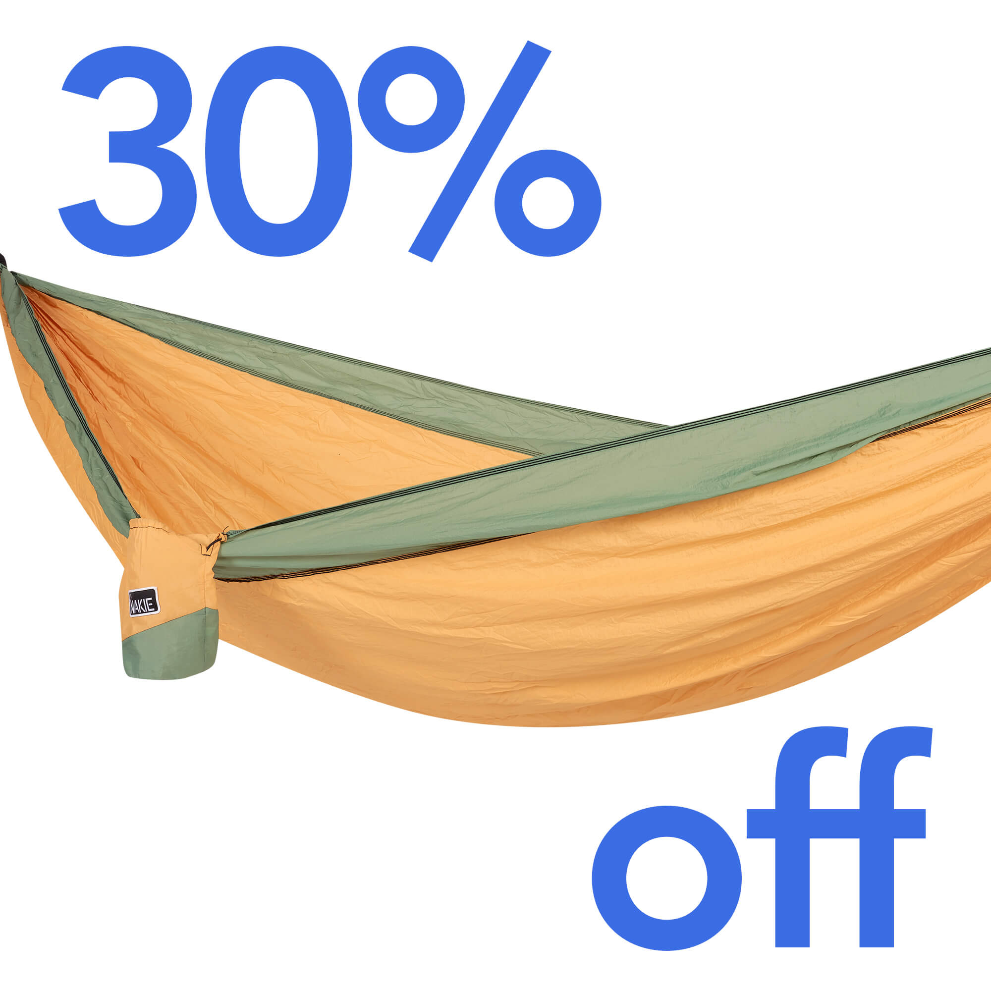 Golden Mango - Recycled Hammock with Straps