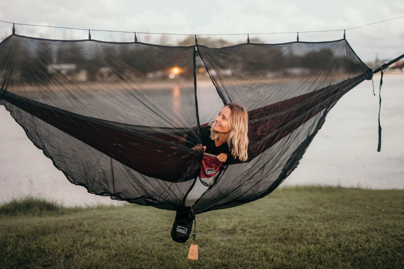 Recycled Hammock and Bug Net Combo