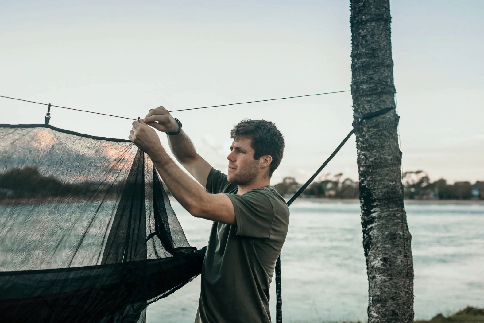 Recycled Hammock and Bug Net Combo