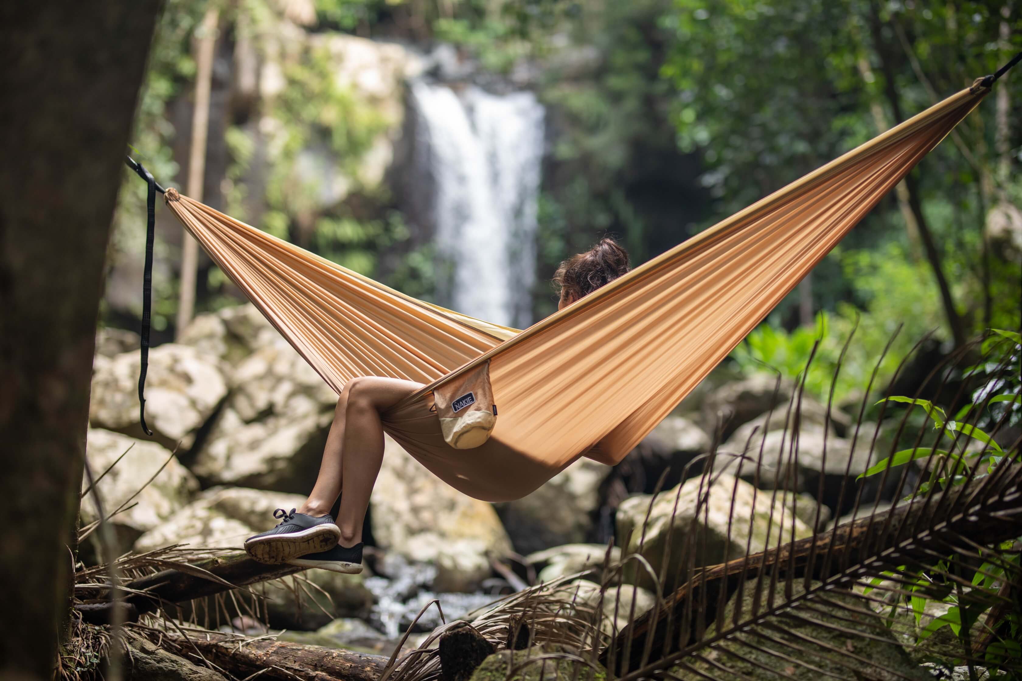 Sahara Sand Recycled Hammock with Straps