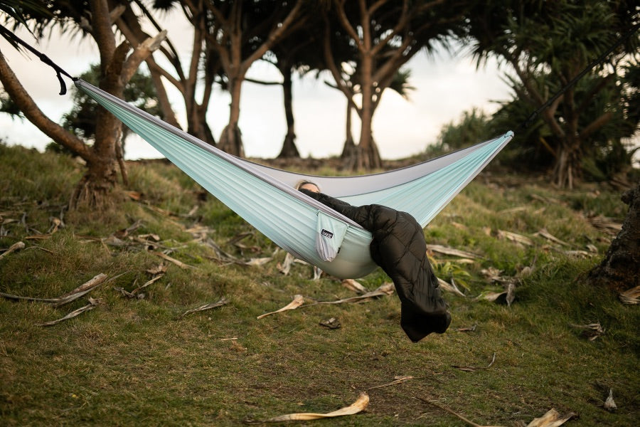 Recycled Hammock & Puffy Blanket Combo