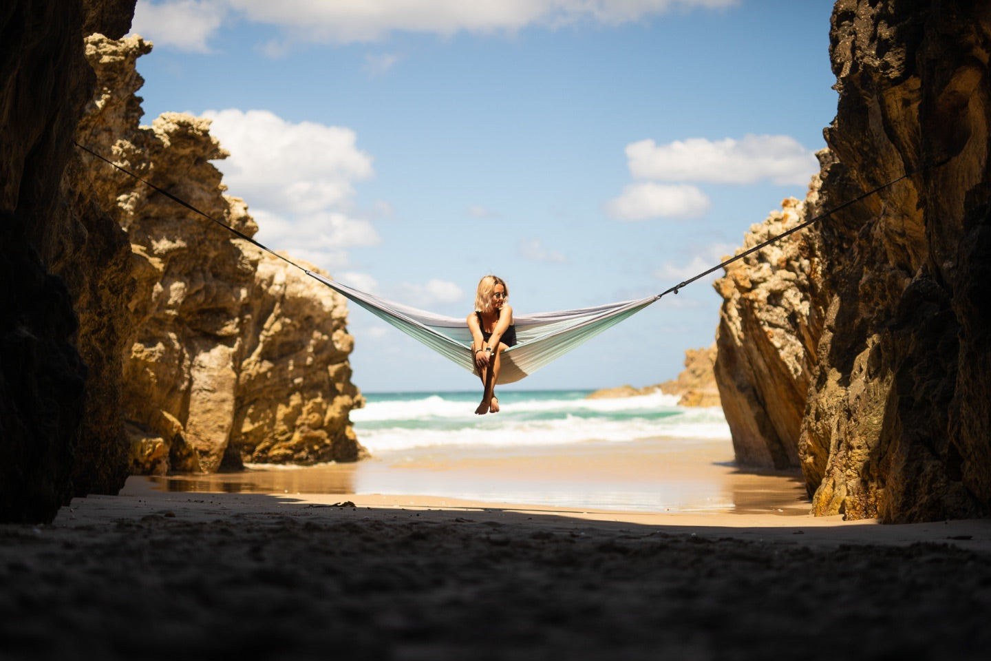 Twilight Blue - Recycled Hammock with Straps