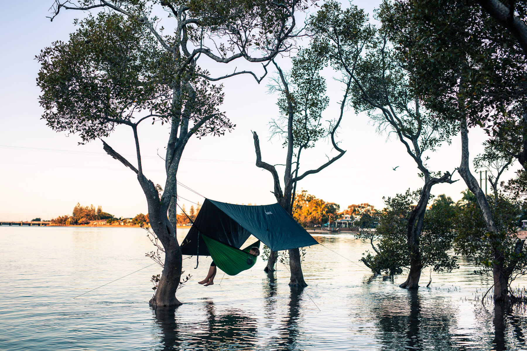 Recycled Hammock and Tarp Combo