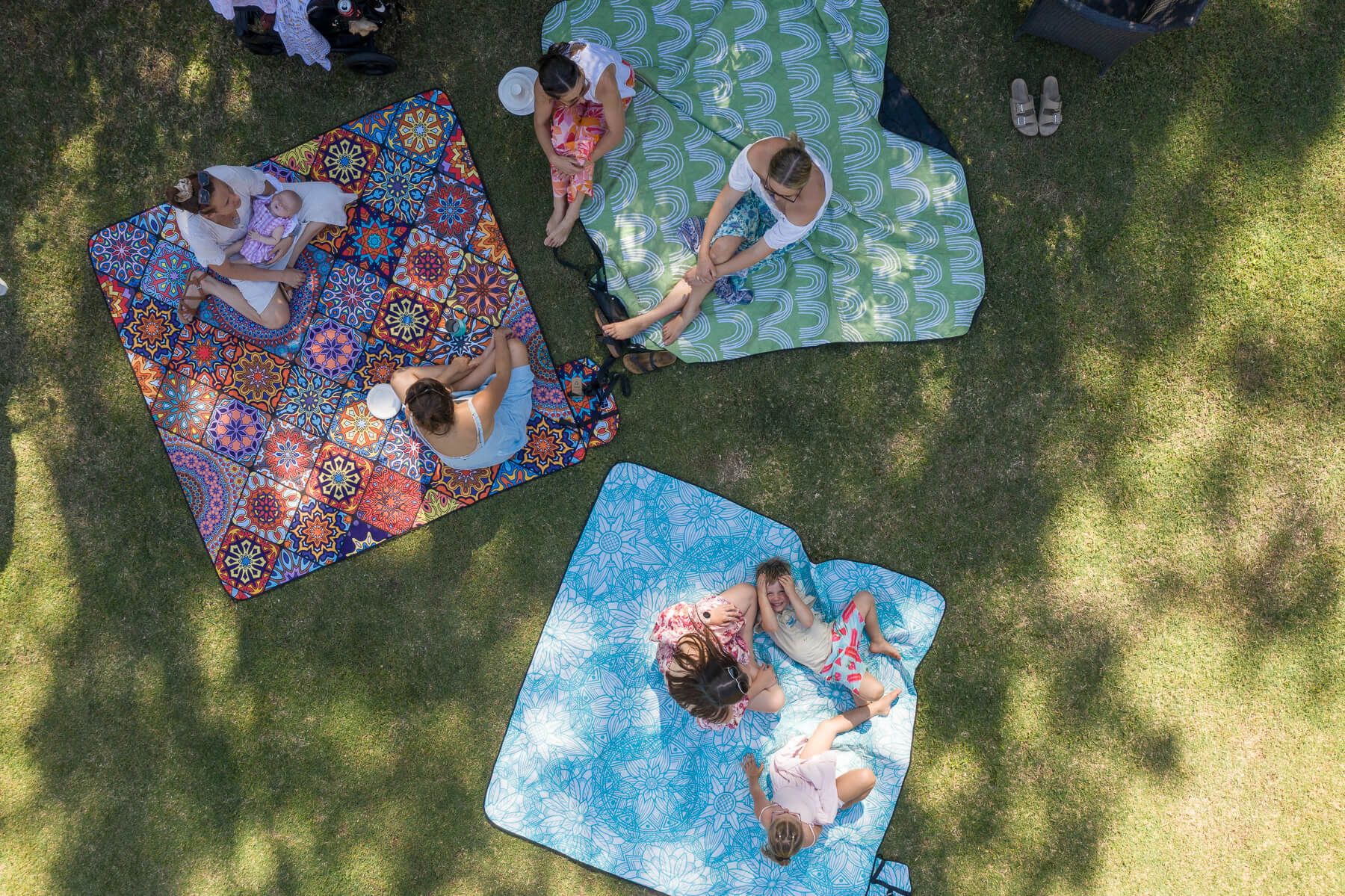 Happy Days - Recycled Picnic Blanket