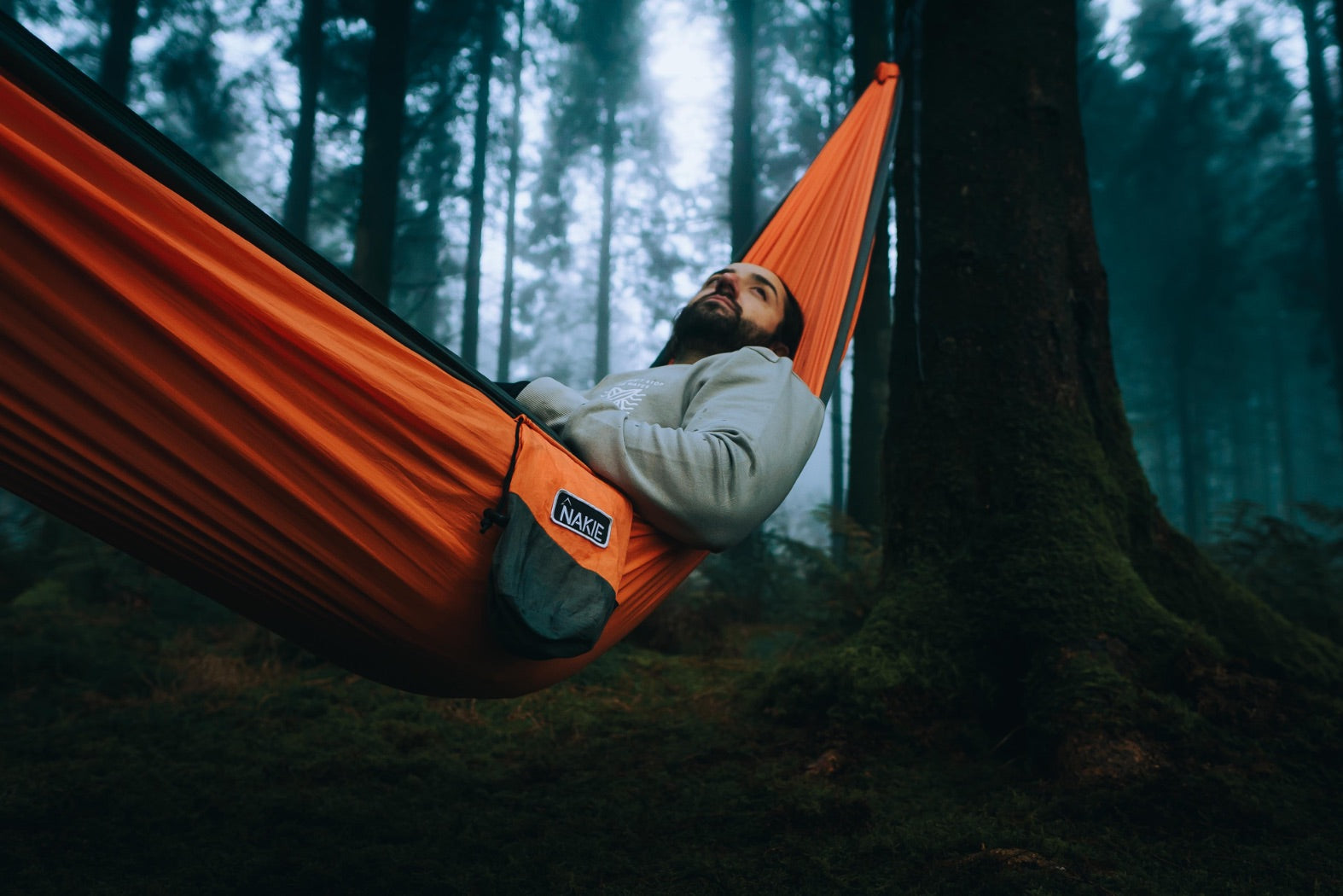 Sunburnt Orange  Recycled Hammock with Straps