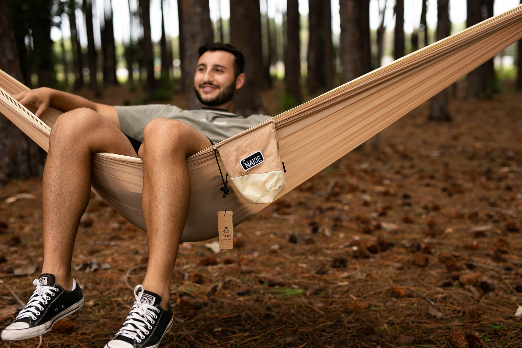 Sahara Sand Recycled Hammock with Straps