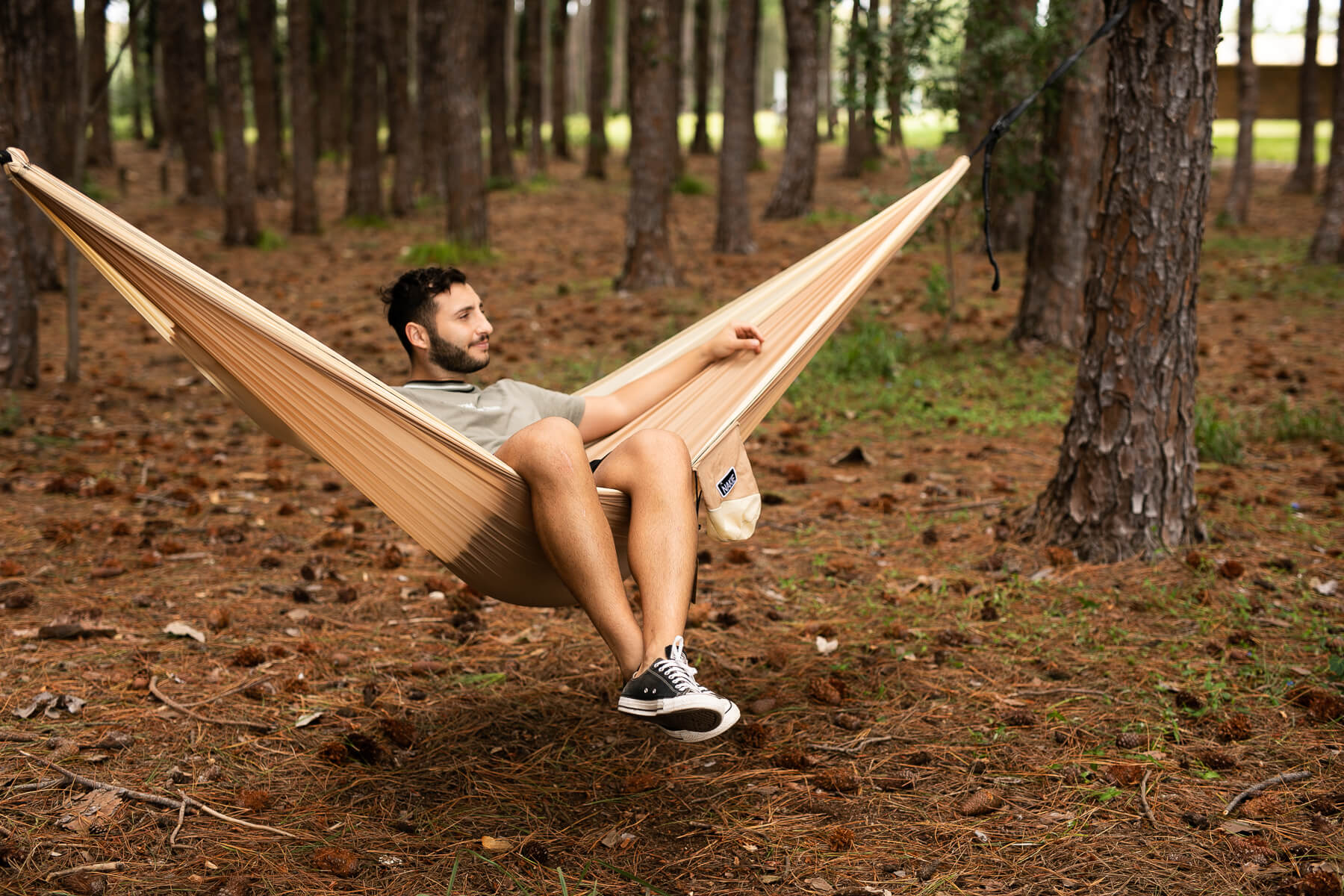 Sahara Sand Recycled Hammock with Straps