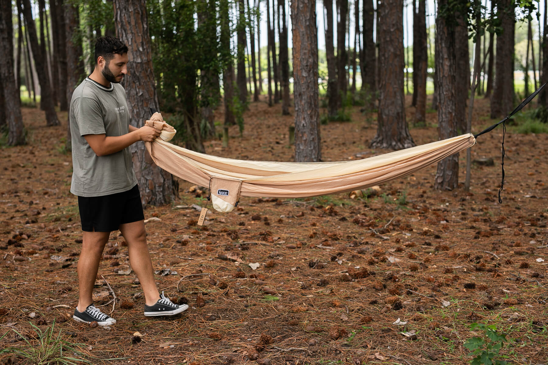 Sahara Sand Recycled Hammock with Straps