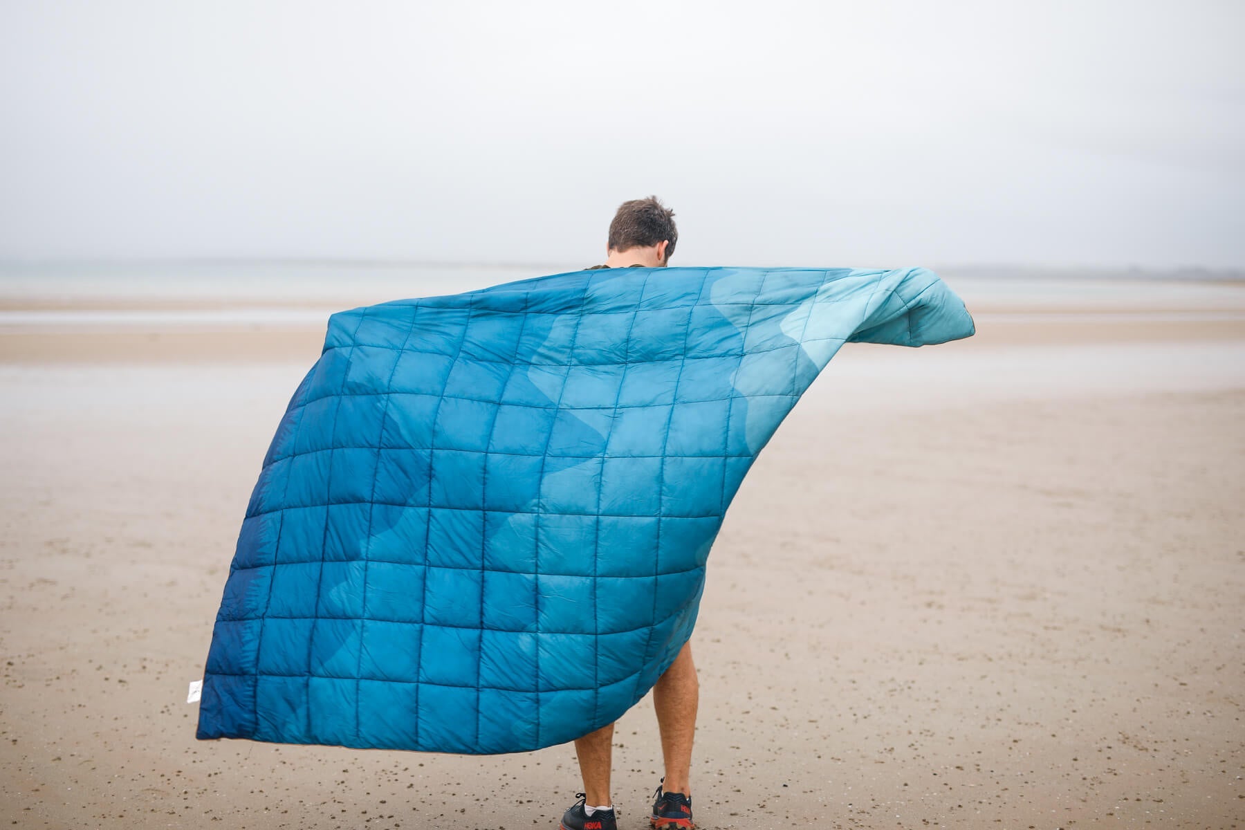 Mountain Blue Sustainable Down - Puffy Blanket